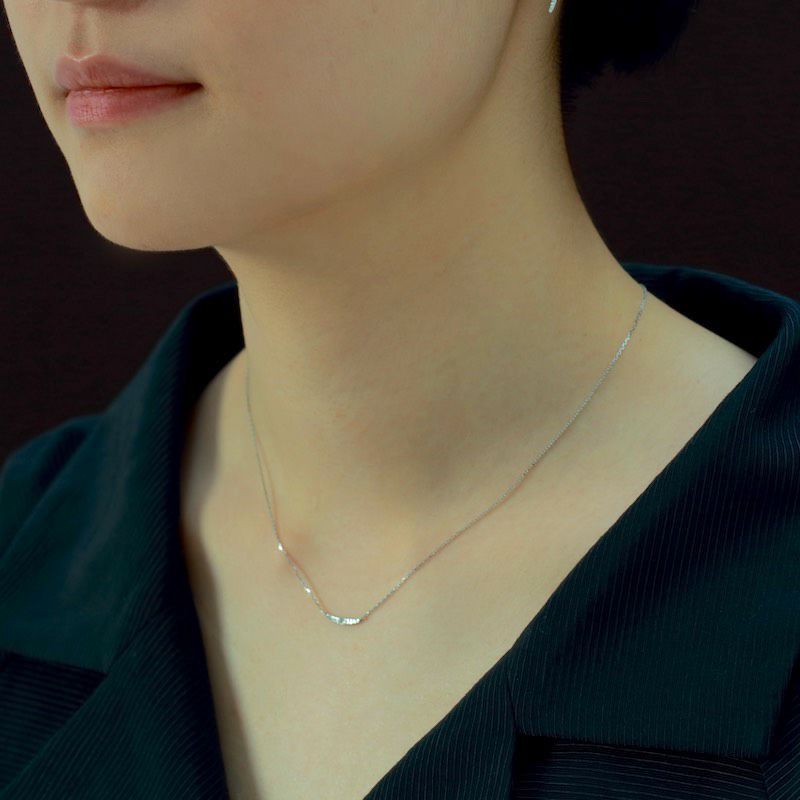 luna S few 1Pネックレス -K18/Pt- | CASUCA
